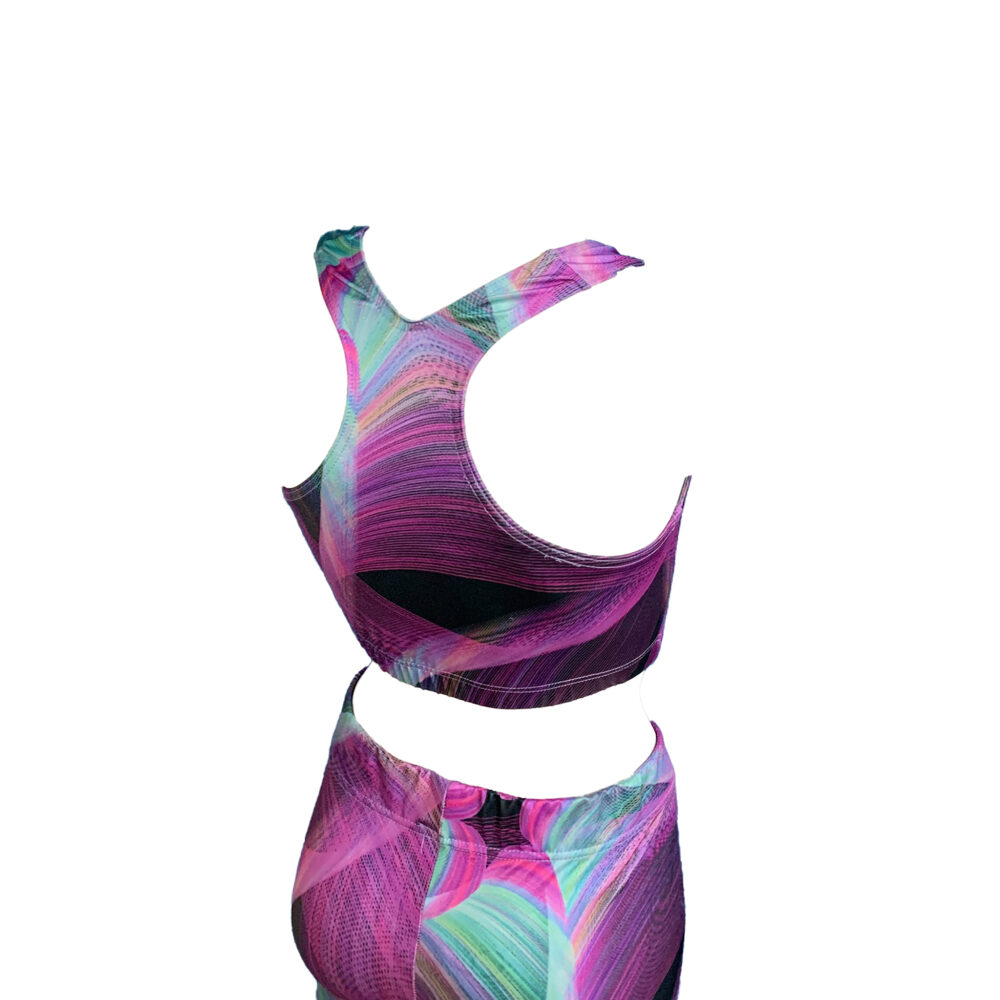 Αθλητικό crop top λύκρα lux 2