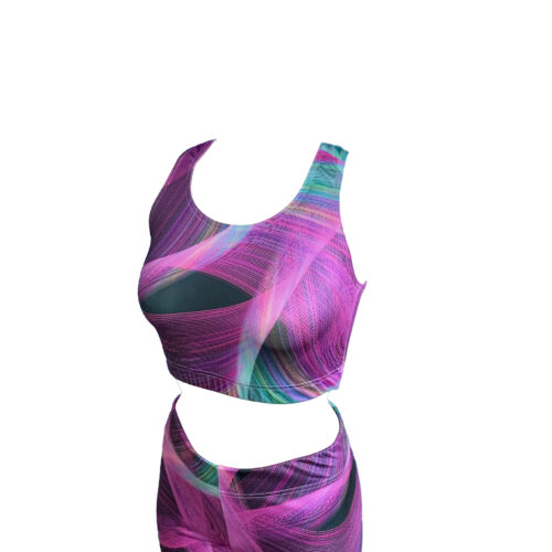 Αθλητικό crop top λύκρα lux 2