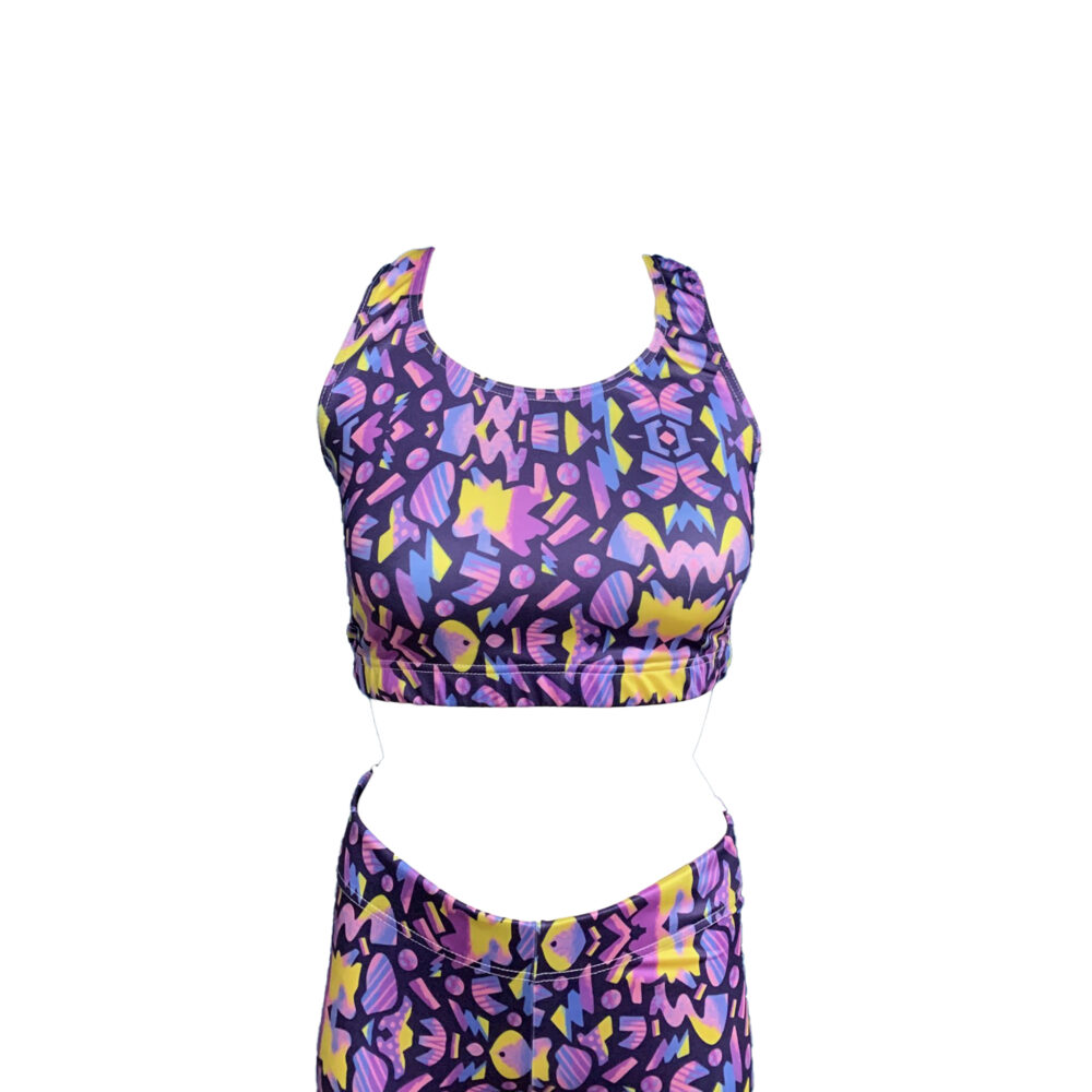 Αθλητικό crop top λύκρα lux 1