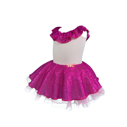 Κορμάκι ροζ με  τουτού και παγέτα   luxury 8