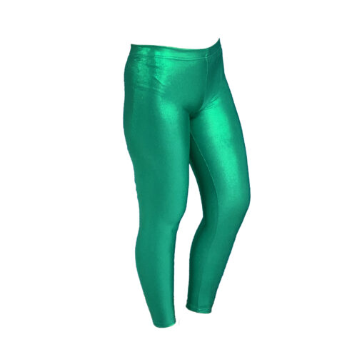 Κολάν λύκρα λαμέ παιδικό χωρίς ραφές πράσινο