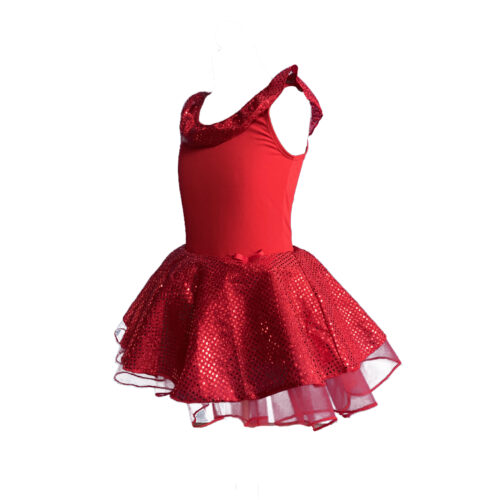 Κορμάκι κόκκινο με τουτού και παγέτα   luxury 8