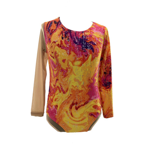 Κορμάκι αγωνιστικό ρυθμικής λαμέ